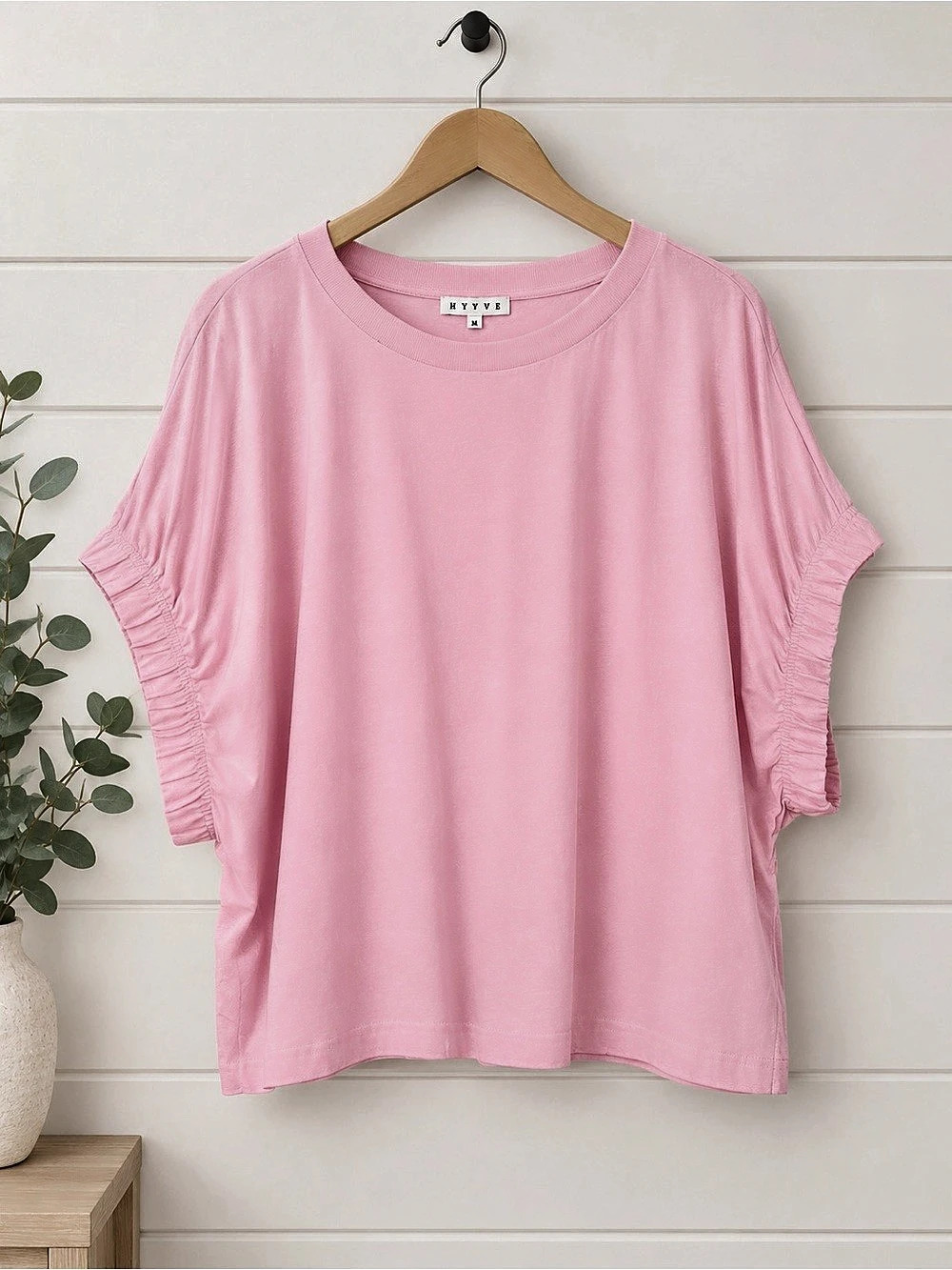 Hyfve Pink Short Sleeve oversized Top M